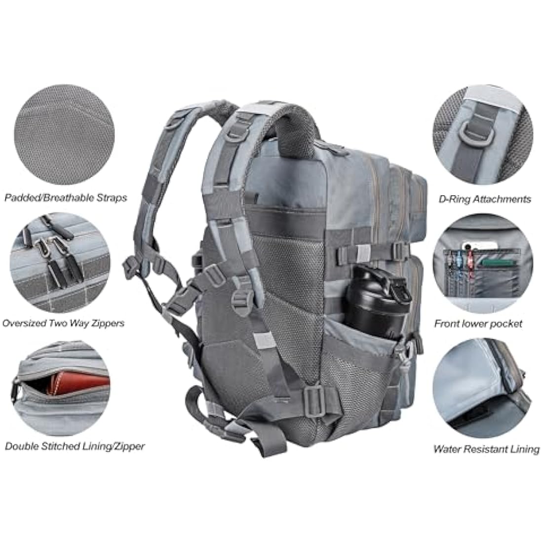 45L Military Tactical Backpack | Waterproof Molle Rucksack