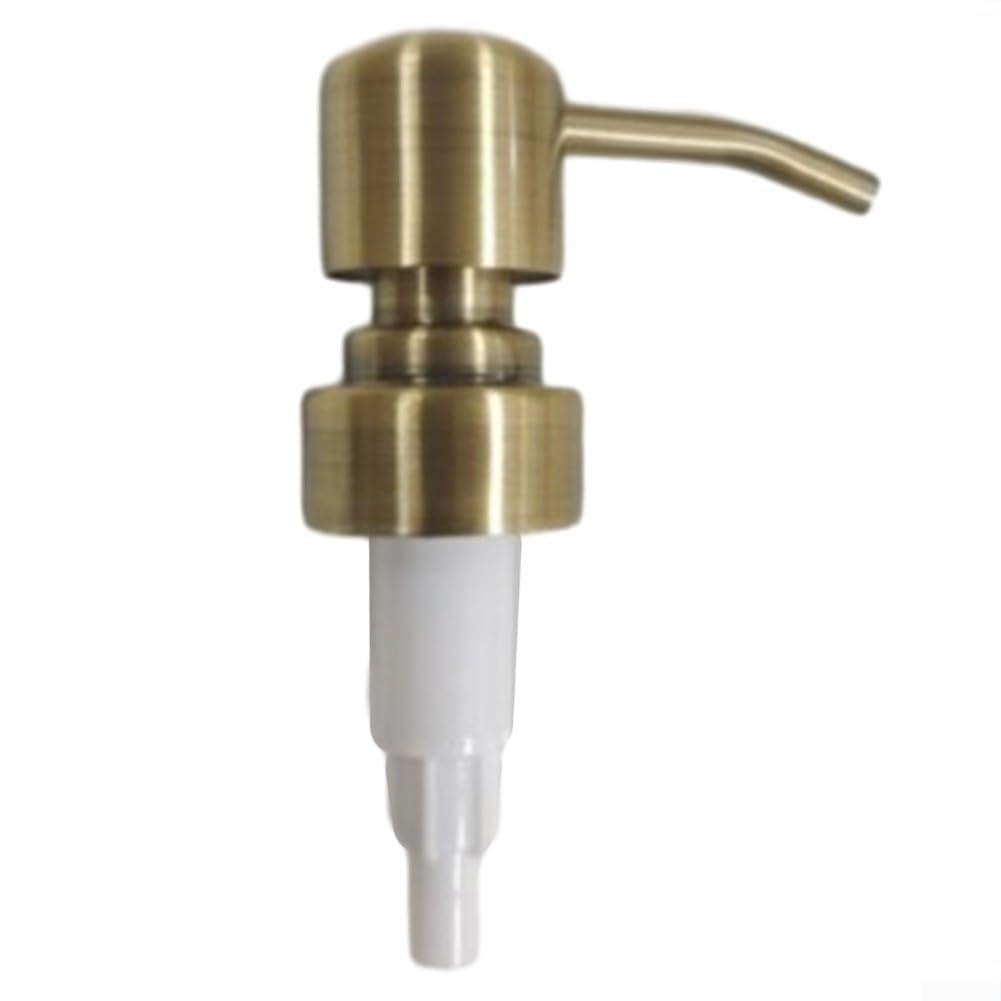 CulinaBlend Stainless Steel Lotion Soap Dispenser Pump Head 28/400 Thread Push Type Replacement Spare Bathroom Gadget Bronze
