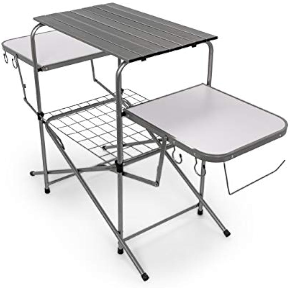 Camco Olympian Deluxe Portable Grill Table – Folding Outdoor Cooking Station