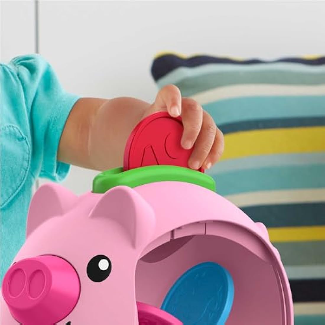 Fisher-Price Laugh & Learn Piggy Bank – Musical Counting Baby Toy