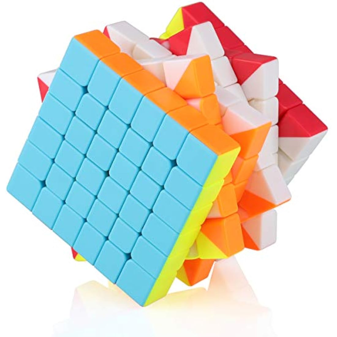6x6 Speed Magic Cube – Stickerless ABS 3D Puzzle Toy