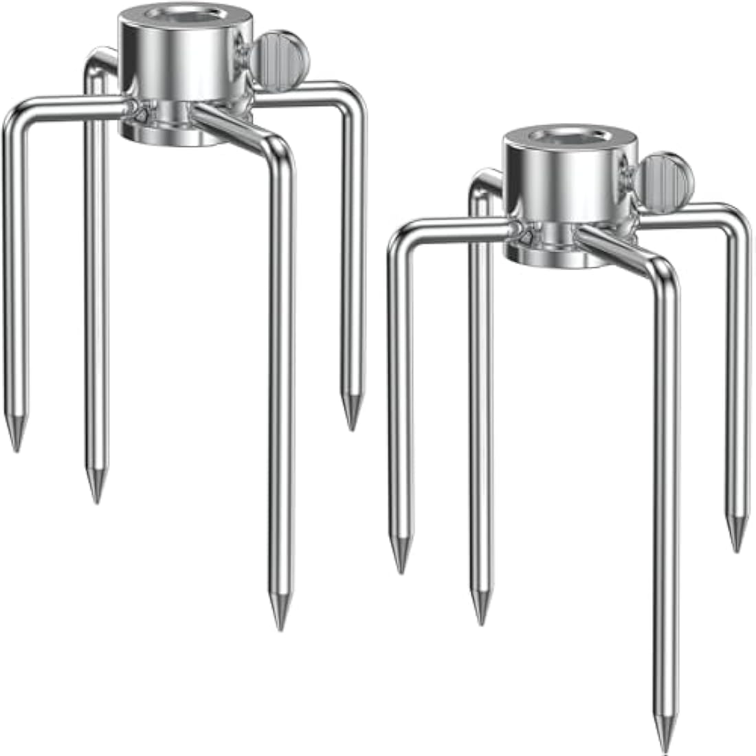 Steel Rotisserie Forks for 8-12mm Spit Rods, 2-Pack