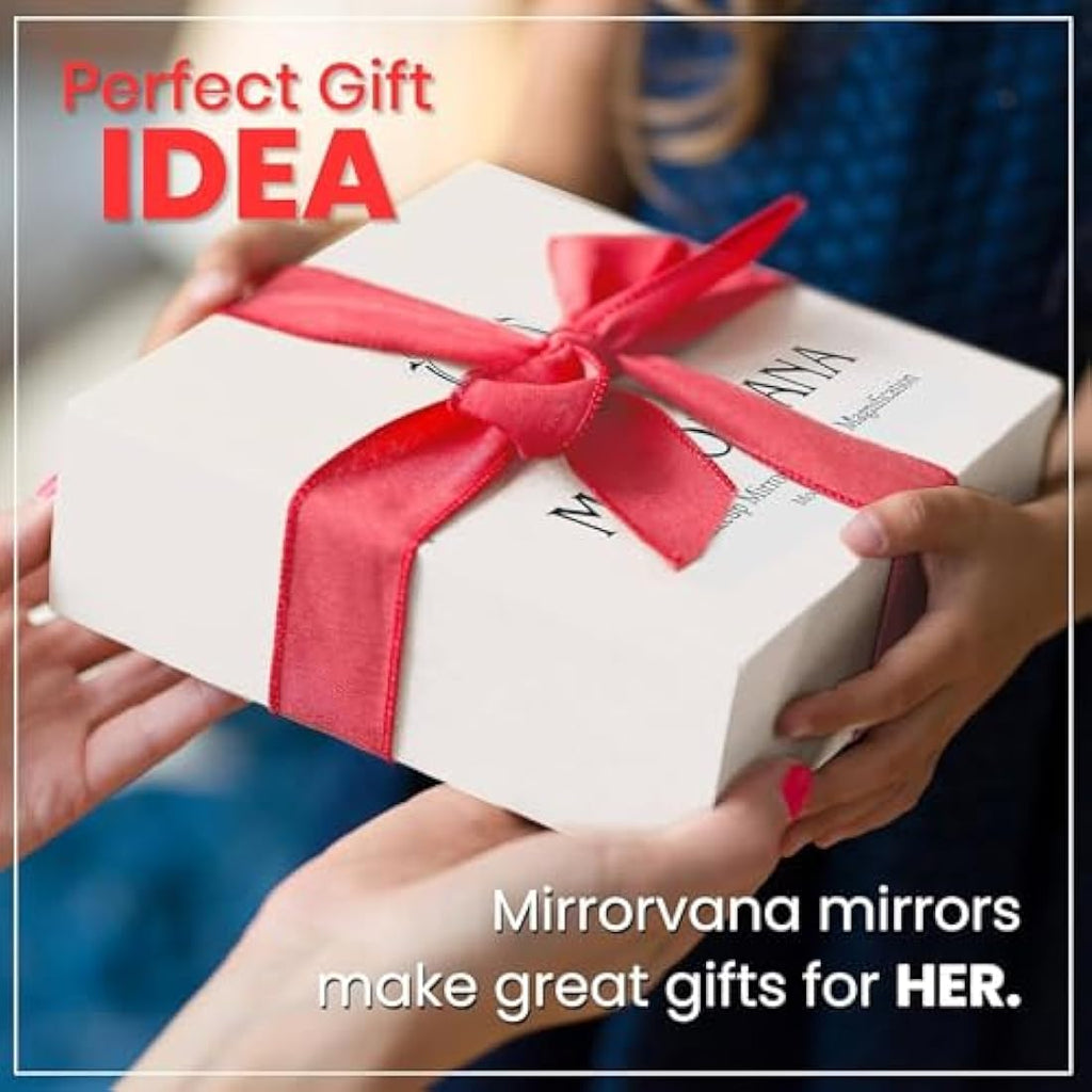 Mirrorvana Frameless Tabletop Vanity Mirror – Large Makeup Mirror