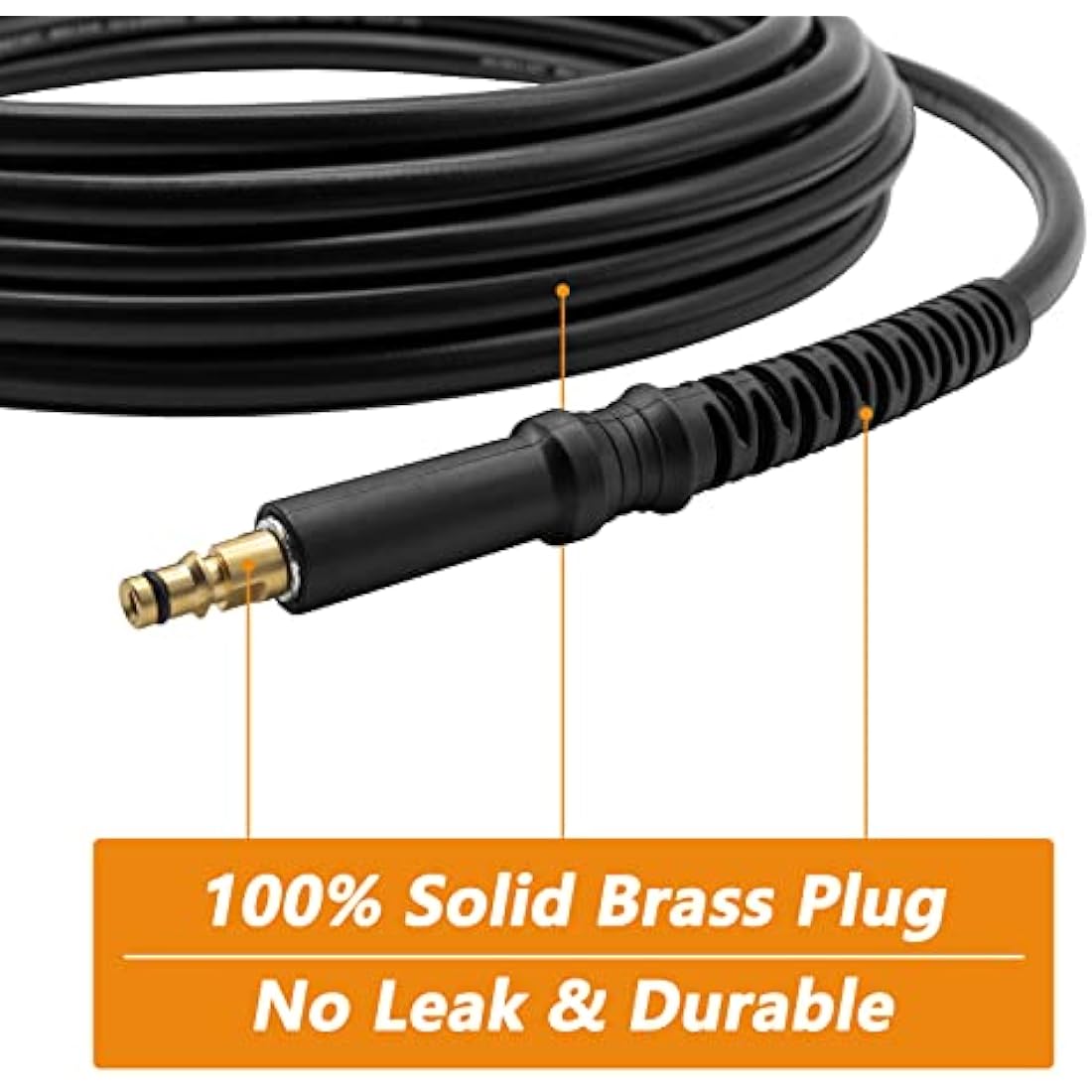 Fai Top 15M Pressure Washer Hose for Karcher K2-K7 | M22 Coupling