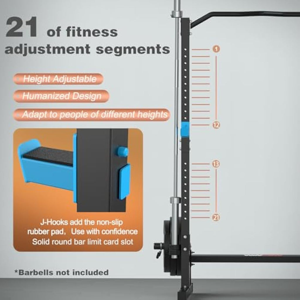 WINNOW Power Cage – Multi-Functional Squat Rack with Pull Up Bar
