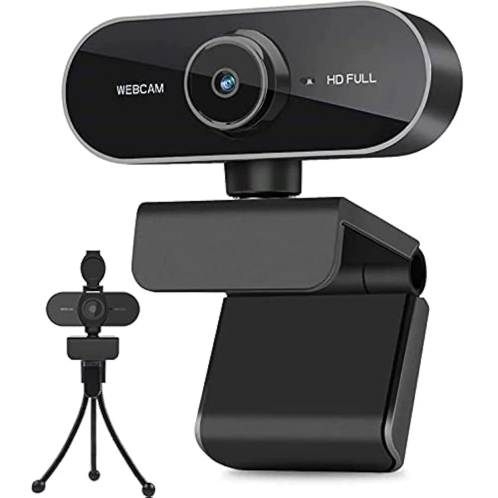 1080P Full HD Webcam with Privacy Cover and Tripod