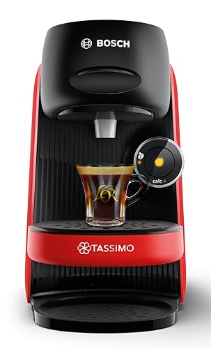 Bosch Tassimo Finesse TAS16B3GB Pod Coffee Machine, 0.7L - Red