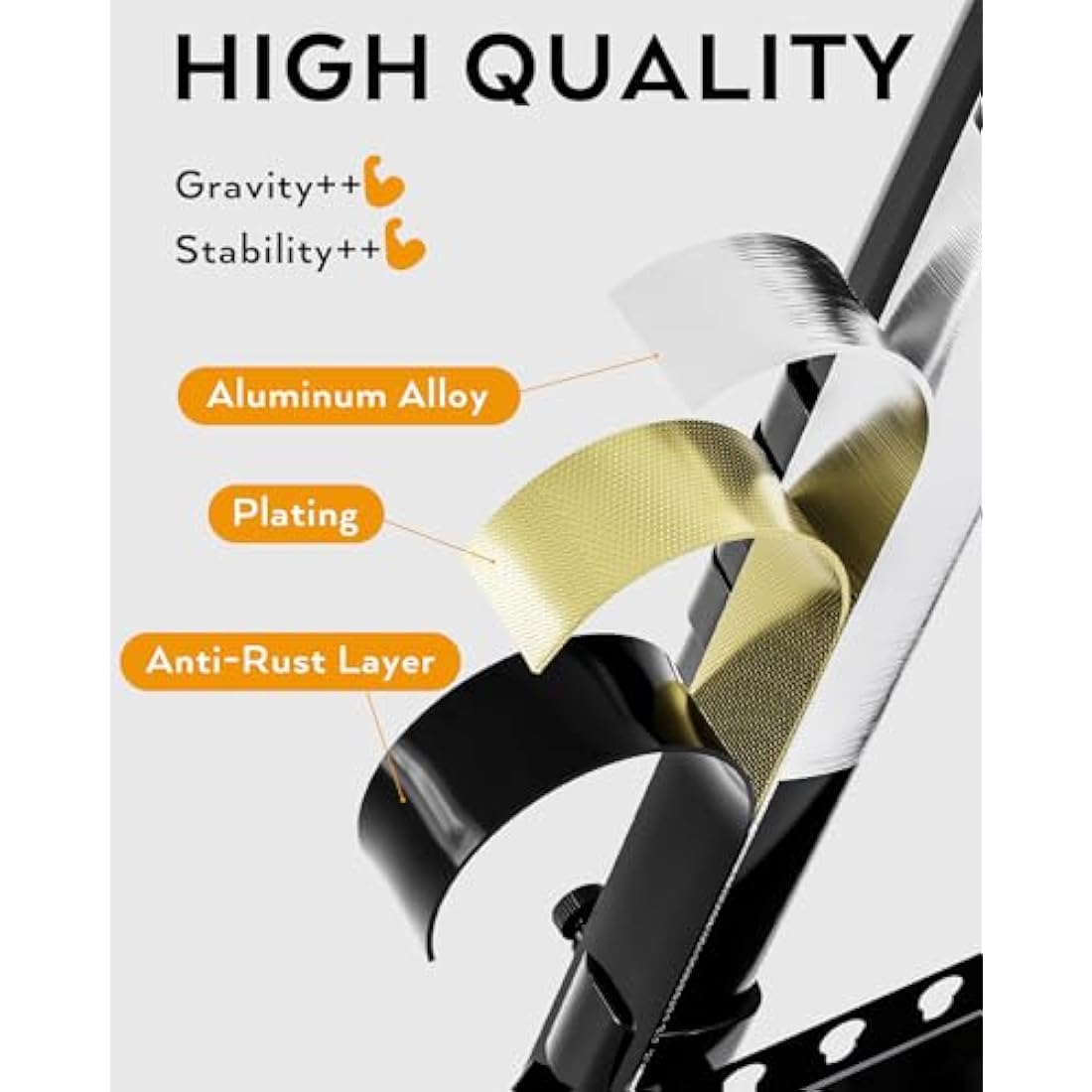 Nicpro 2-Pack Adjustable Aluminum Artist Easel Stand for Floor & Tabletop