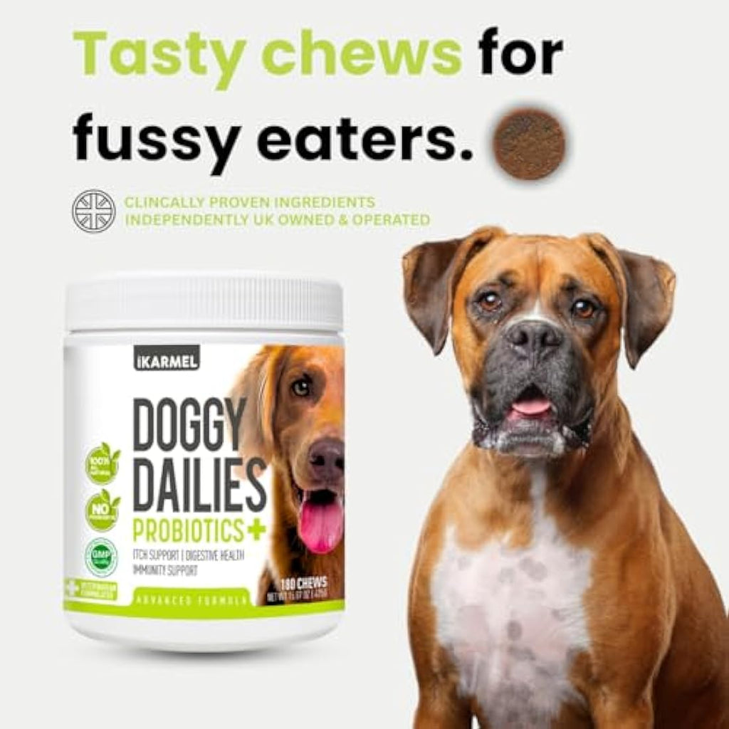 Doggy Dailies Probiotics for Dogs – Digestive & Immune Support Chews
