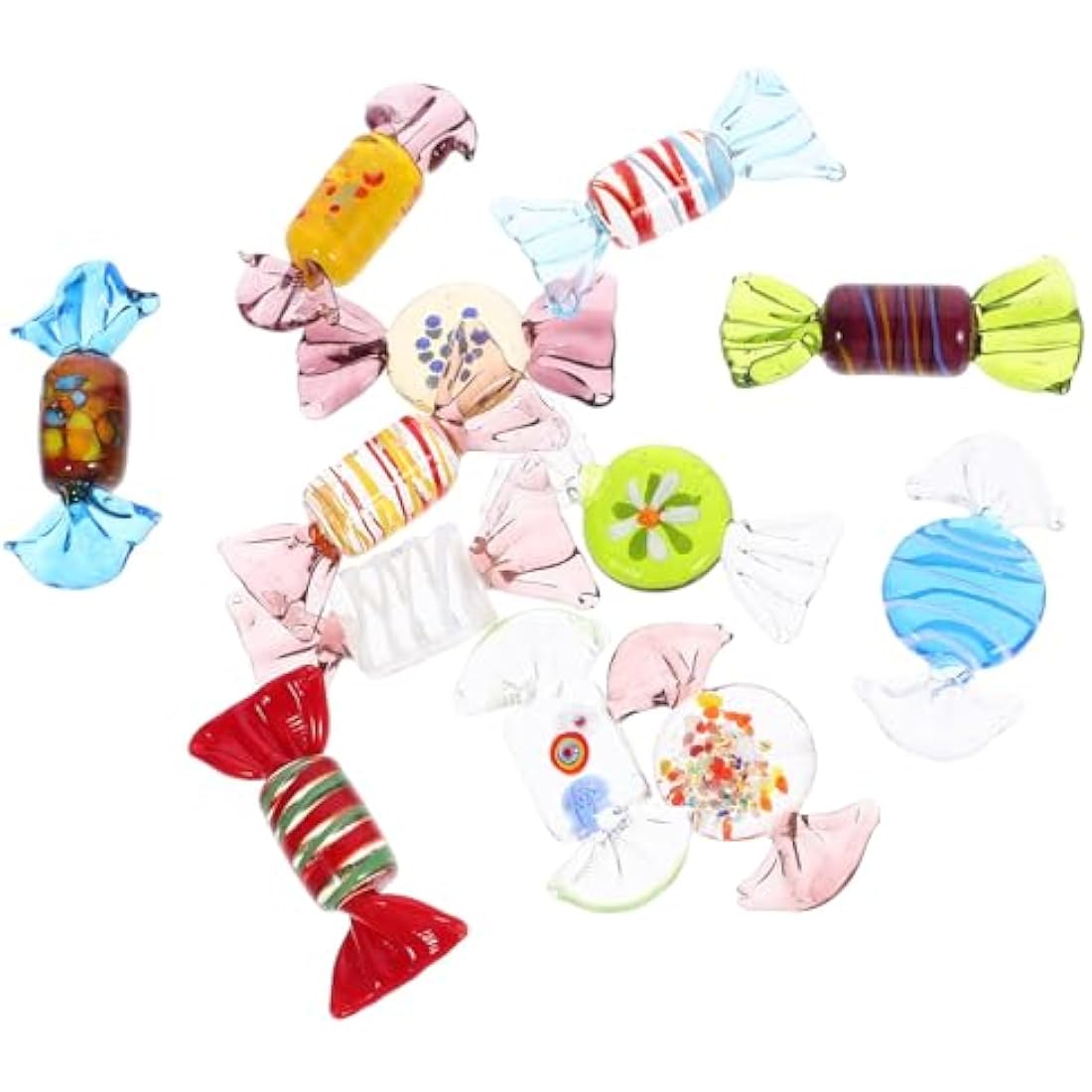 Murano Glass Candy – 12PCS Handmade Vintage Venetian Ornaments