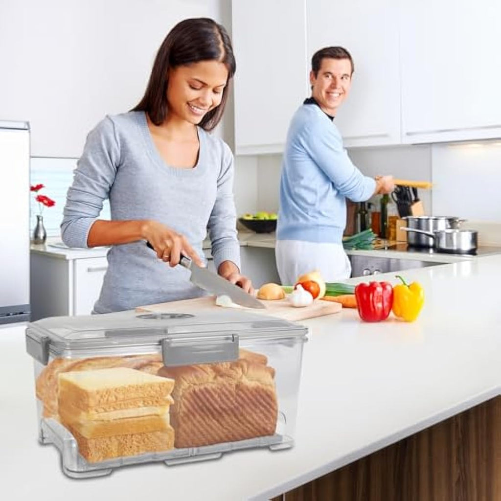 Airtight Bread Bin – Vacuum Storage Box with Time Dial