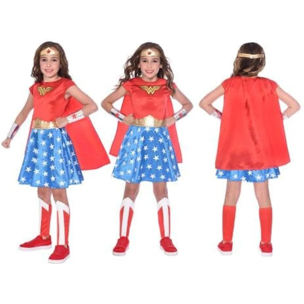 Wonder Woman Kids Costume | DC Comics Superhero Dress Up | Ages 4-6