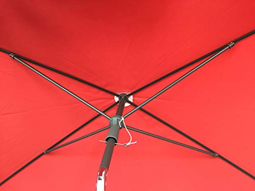 QUICK STAR Rectangular Balcony Parasol 2 x 1.25m – Tiltable Terra