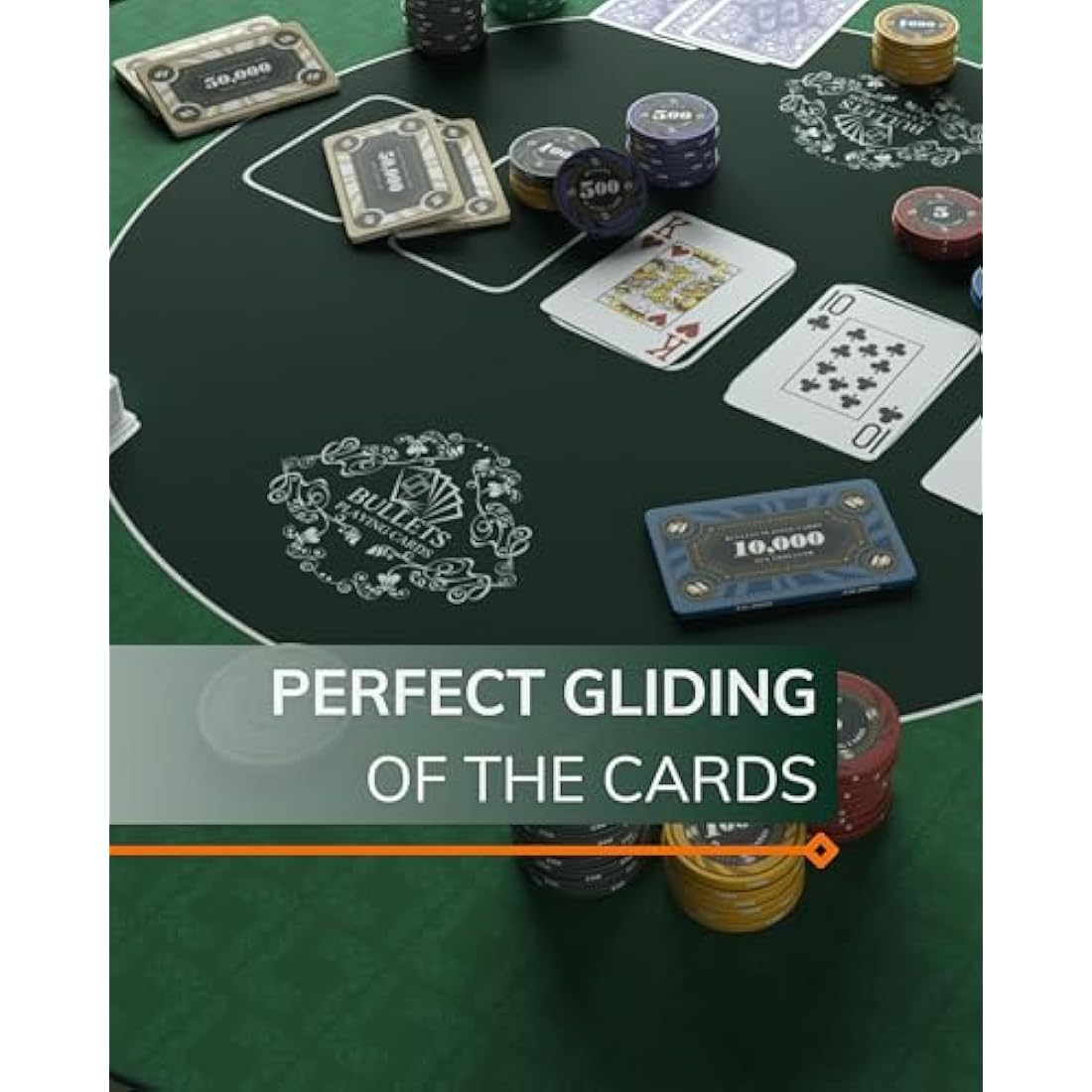 Bullets Playing Cards Poker Mat – 100 x 60cm Tabletop Gaming Layout