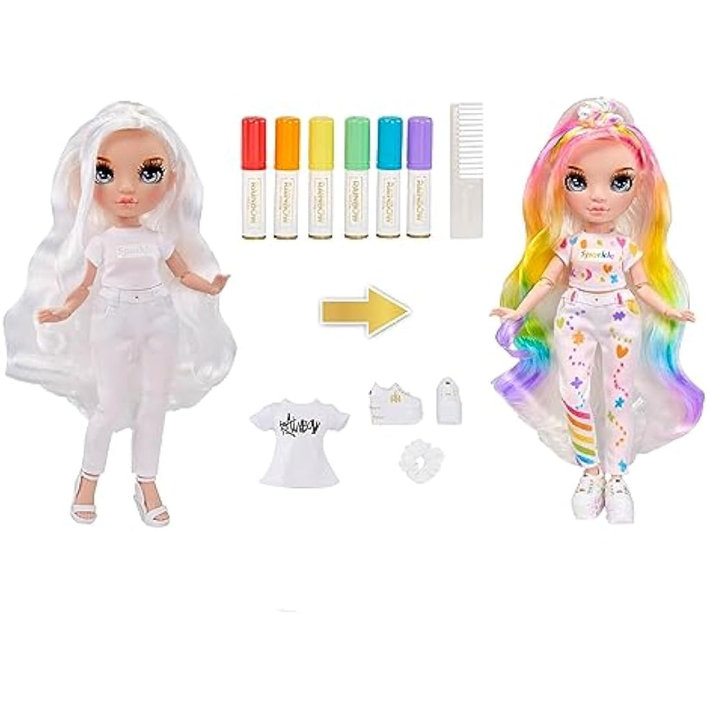Rainbow High Colour & Create DIY Fashion Doll with Washable Markers