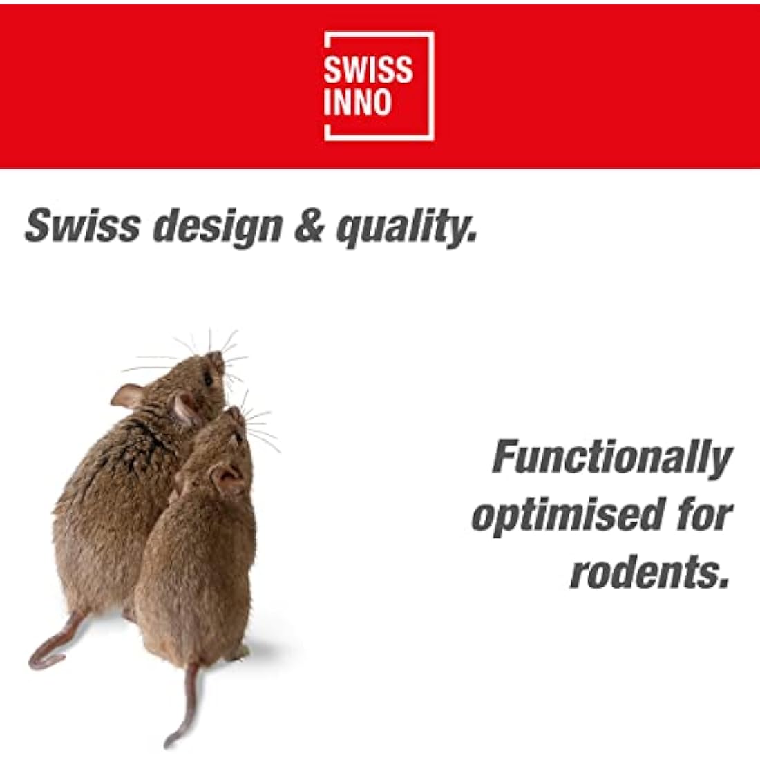 Swissinno Battery Ultrasonic Rodent Repeller - Portable Mouse Deterrent