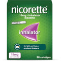 Nicorette 15mg Nicotine Inhaler – Quit Smoking Aid (36 Cartridges)