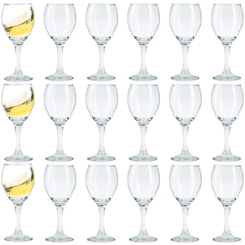 Jolof Store Stemmed Limoncello Shot Glasses - 3oz Lead-Free Glass, 18pk