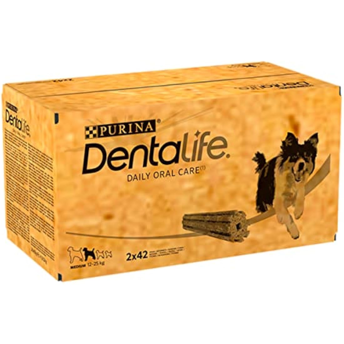 DENTALIFE Chicken Dental Dog Chews for Medium Dogs - 84 Sticks (2 Pack)