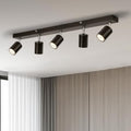 Gr4tec 5-Way LED Ceiling Light | Matte Black Modern GU10 Spotlight Bar