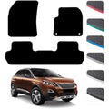 GCM Rubber Car Floor Mats for Peugeot 3008 2016-2024 | Red Edging