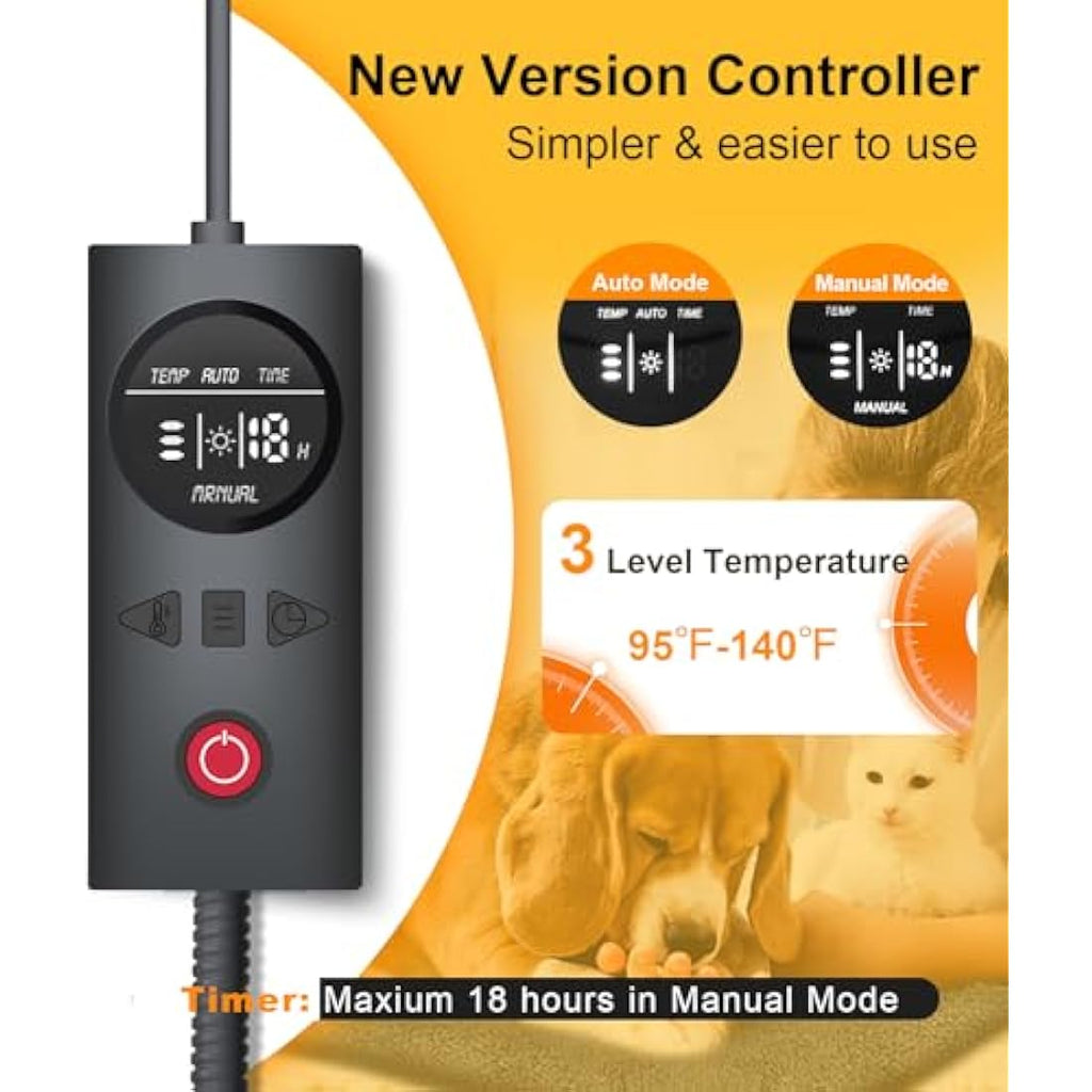 Pressure Activated Pet Heating Pad – Waterproof 18x22"