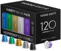 Rosso Caffè Nespresso Compatible Aluminium Pods - 120 Variety Pack