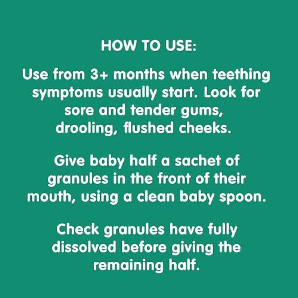 Nelsons Teetha Baby Teething Granules | Homeopathic Relief | 40 Sachets