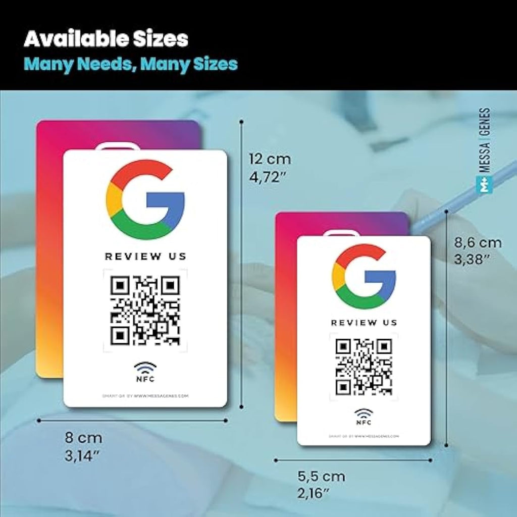 Jolof Store NFC & QR Code Google Review and Instagram Card - 2 Pack