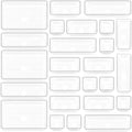 Jolof Store 25 PCS Clear Plastic Drawer Organizer Trays for Makeup