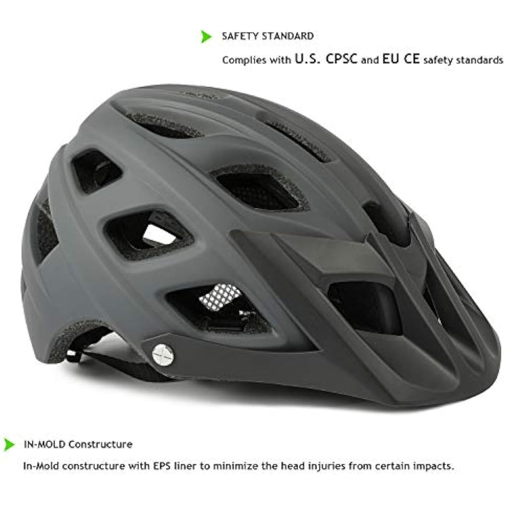 Exclusky Mountain Bike Helmet – Lightweight MTB Cycling Helmet for Adults