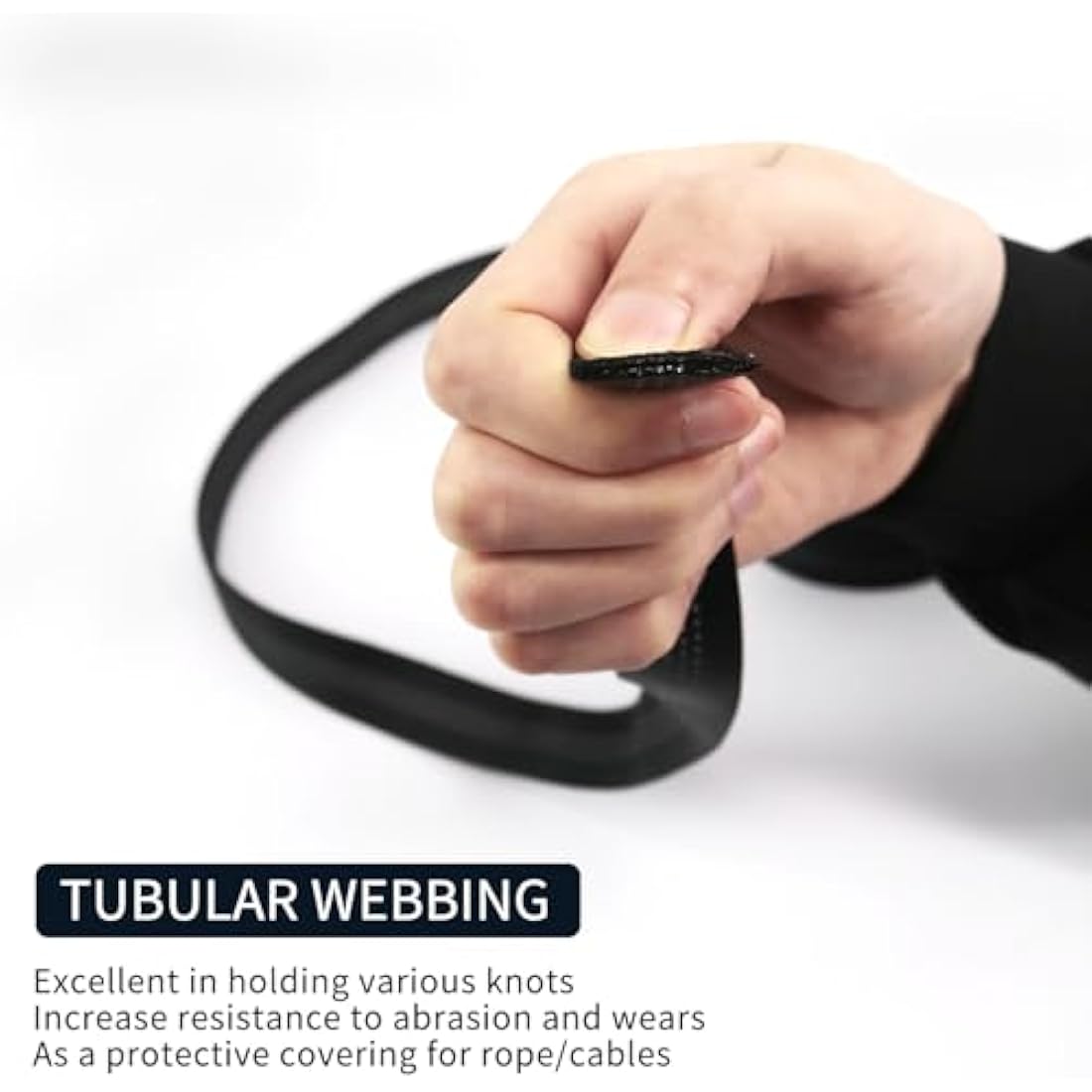 NewDoar 1" Nylon Tubular Climbing Webbing – UIAA & CE Certified Strap