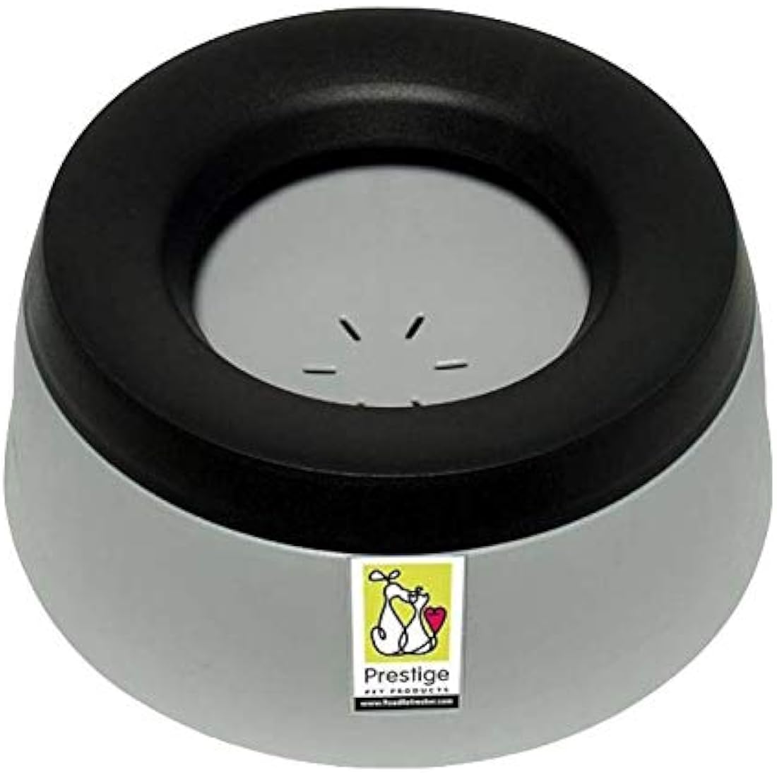 Road Refresher Non-Spill Pet Water Bowl - Grey, Large