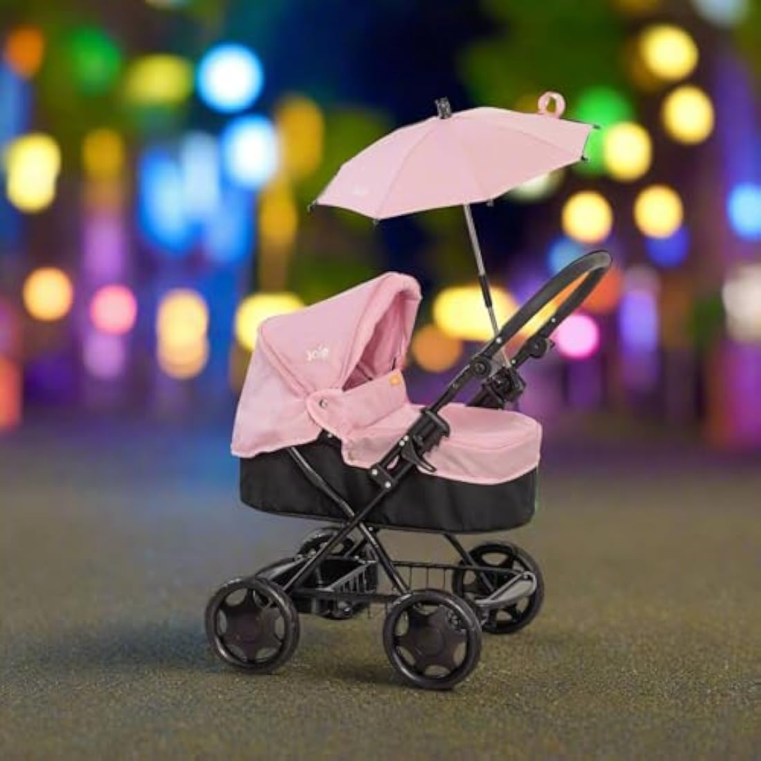 Joie Junior Dolls Pram & Parasol Set - Foldable Toy Stroller for Age 3+