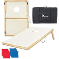 Pointyard Wooden Cornhole Set | 3x2ft Portable Boards with 8 Bean Bags