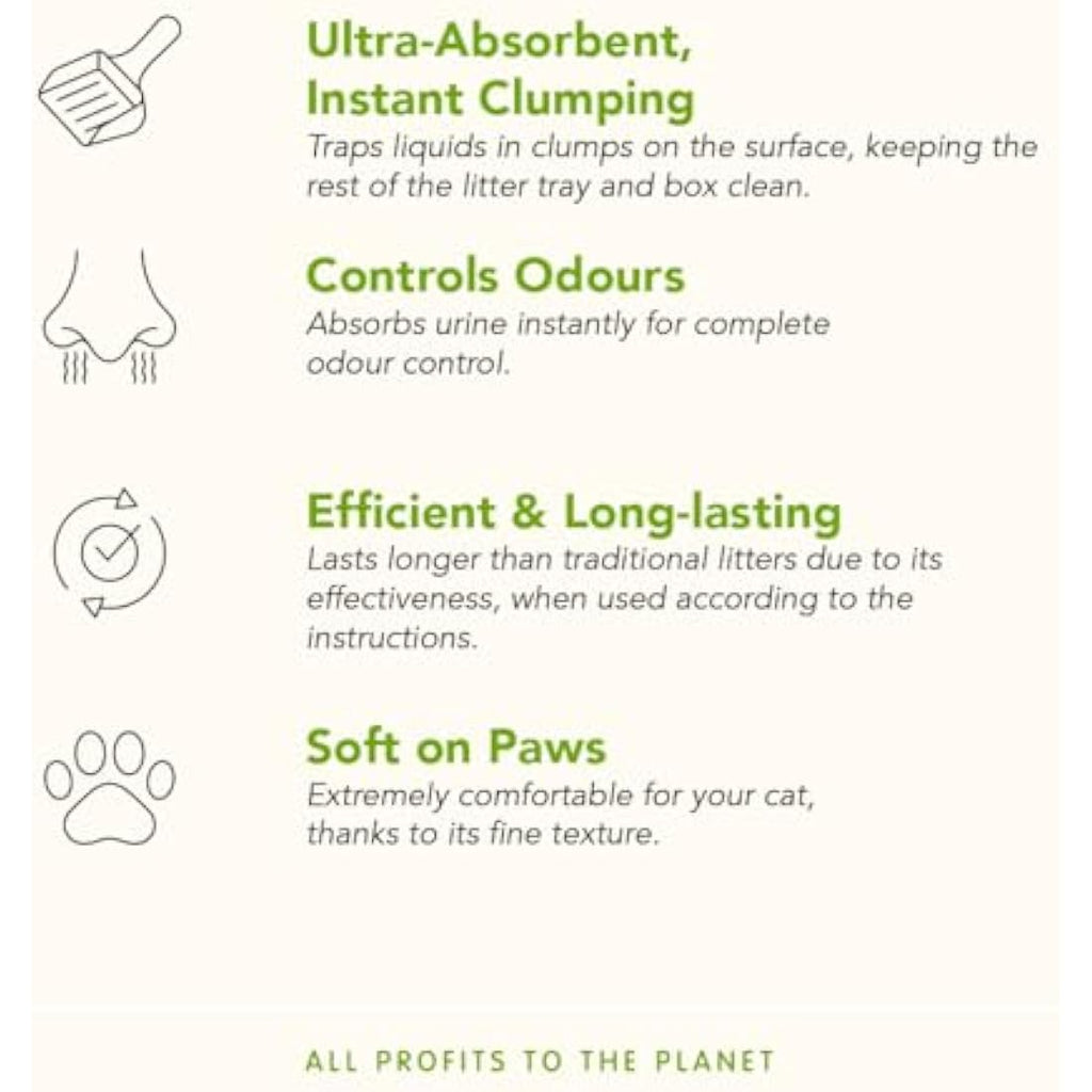 Almo Nature Cat Litter – 100% Natural Plant-Based Clumping – 4.54kg