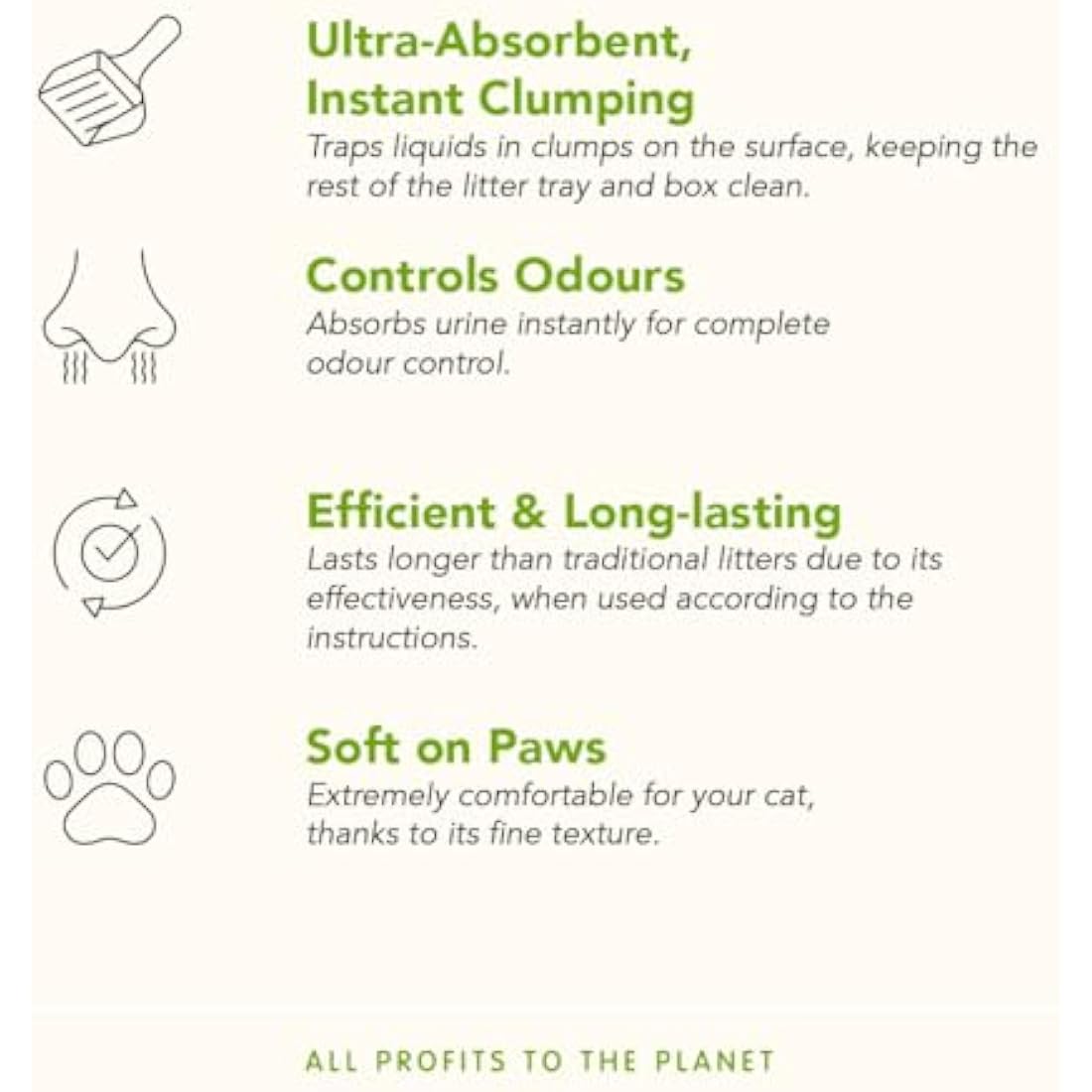 Almo Nature Cat Litter – 100% Natural Plant-Based Clumping – 4.54kg