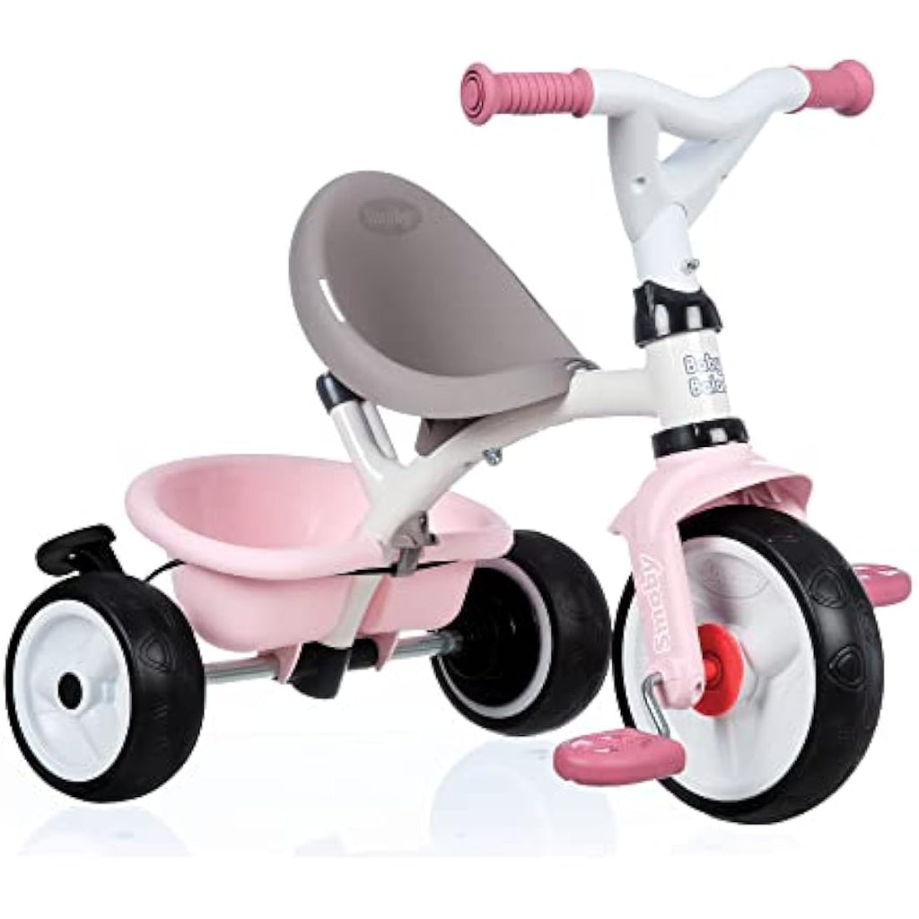 Smoby Baby Balade Pink Childrens Tricycle | 3-in-1 Pushchair Trike