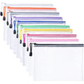 Vicloon A5 Mesh Document Wallets | 10Pcs Waterproof Zipper File Bags