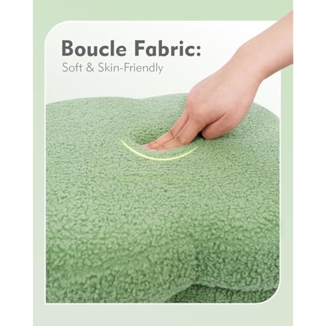 Boucle Storage Ottoman – Folding Teddy Fabric Toy Chest