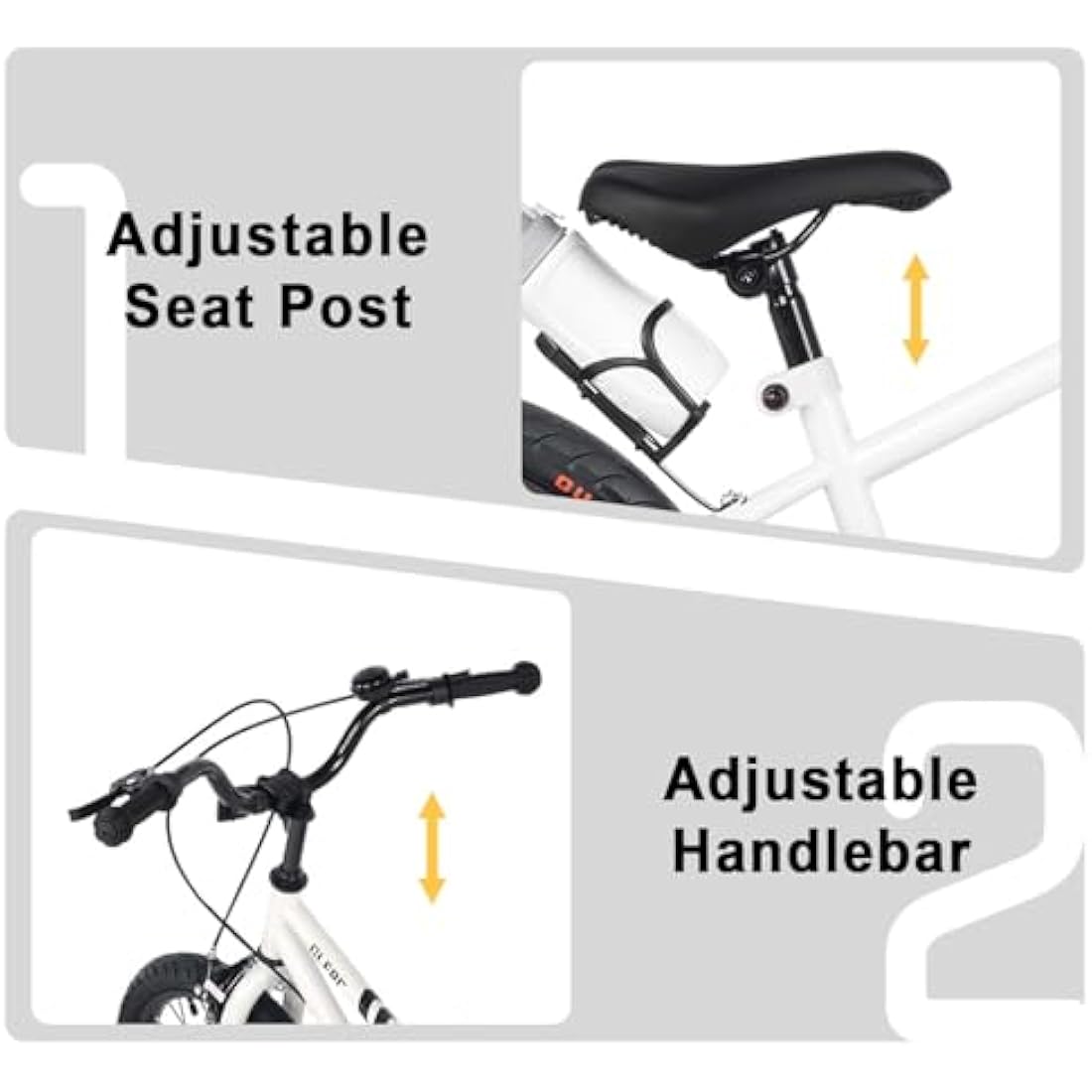 Glerc 18 Inch Kids Bike with Stabilisers and Water Bottle Holder