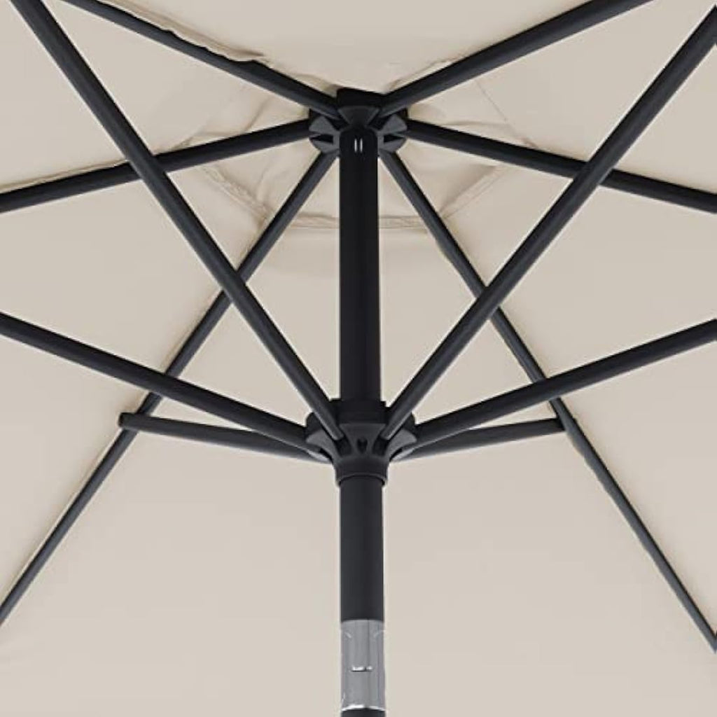 Doppler Jack Parasol 250 cm – Round Garden Umbrella with Crank Function