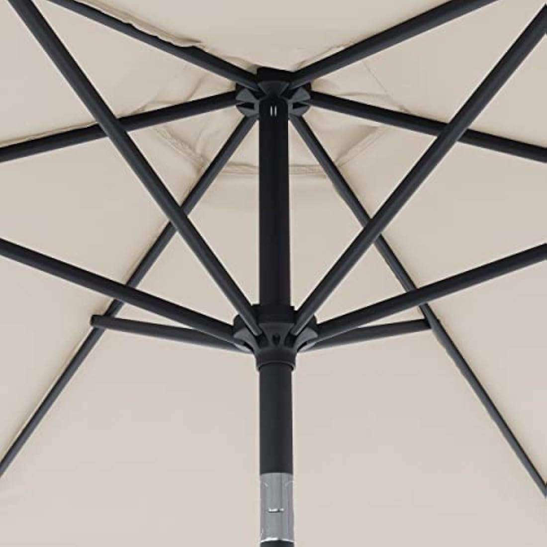Doppler Jack Parasol 250 cm – Round Garden Umbrella with Crank Function