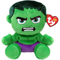Ty Hulk Marvel Avengers Beanie Baby – Licensed Soft Plush Collectible Toy