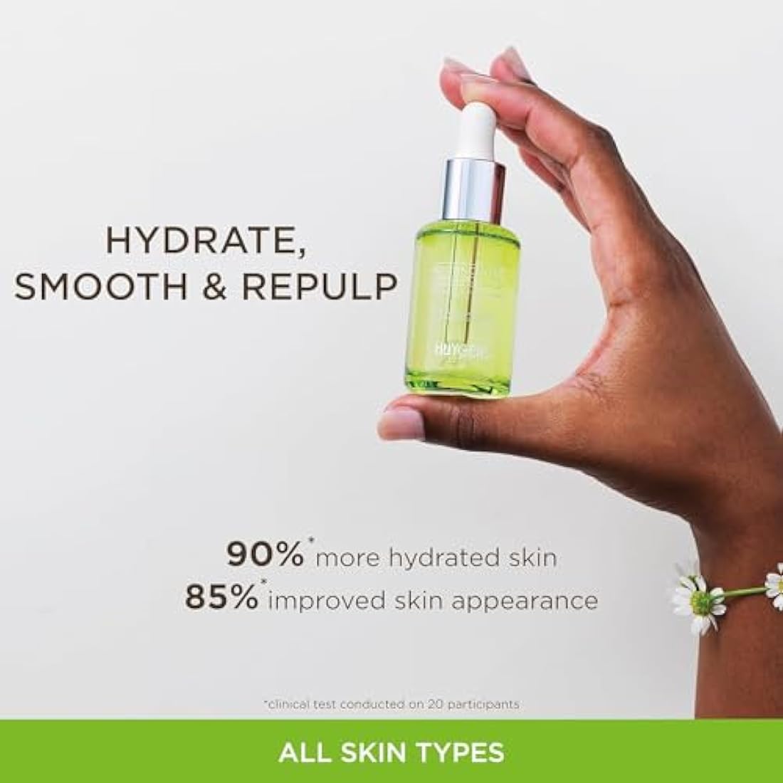 HUYGENS Hyaluronic Acid Concentrate – Organic Hydrating Serum - 30mL