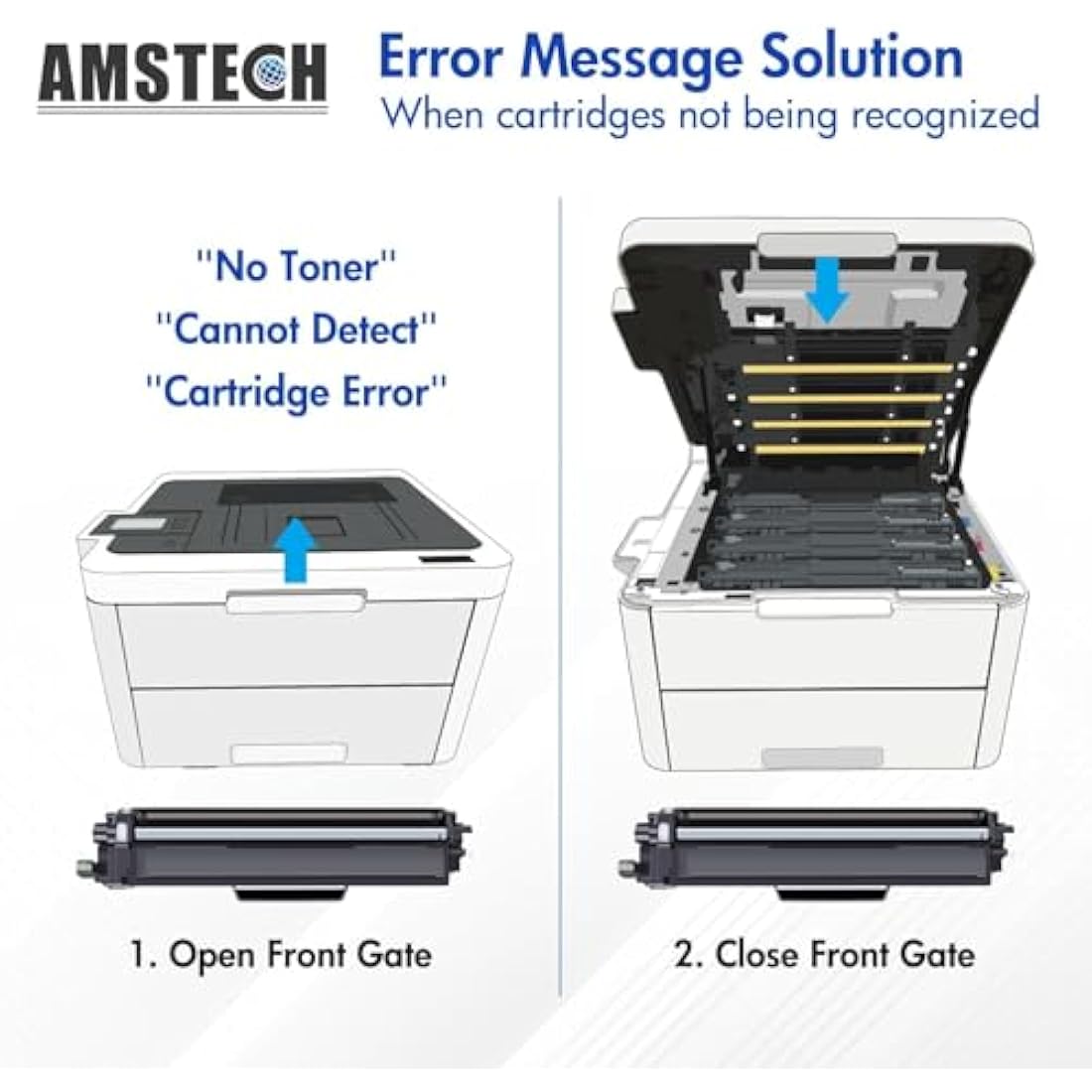 Amstech Compatible Brother TN-243CMYK Toner 4-Pack for DCP-L3550CDW
