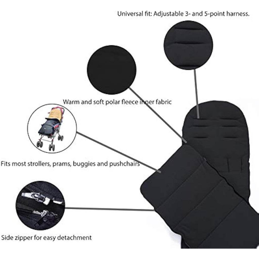 Jolof Store Universal Baby Footmuff – Warm Polar Fleece Cosy Toes