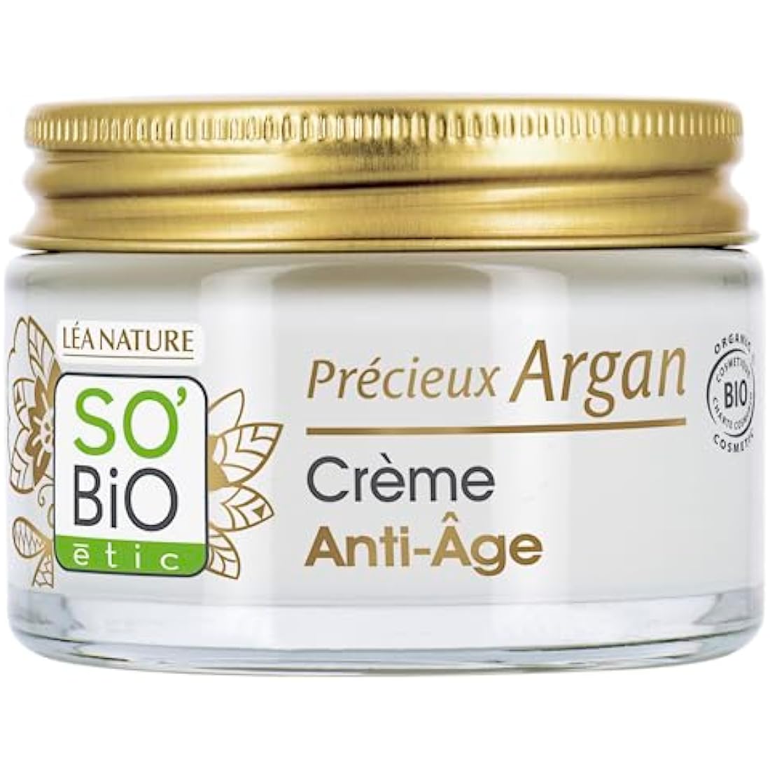 SO'BiO étic Anti-Aging Day Cream – Firming Argan Oil Moisturizer, 50ml