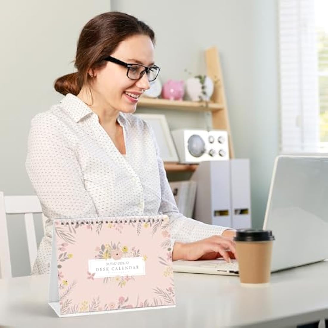 MOKANI 2025-2026 Desk Calendar | Small Academic Monthly Planner