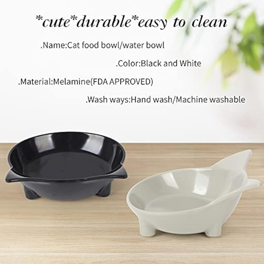 Cotill Cat Bowls – Set of 3 Non-Toxic Melamine Anti-Slip Pet Feeders